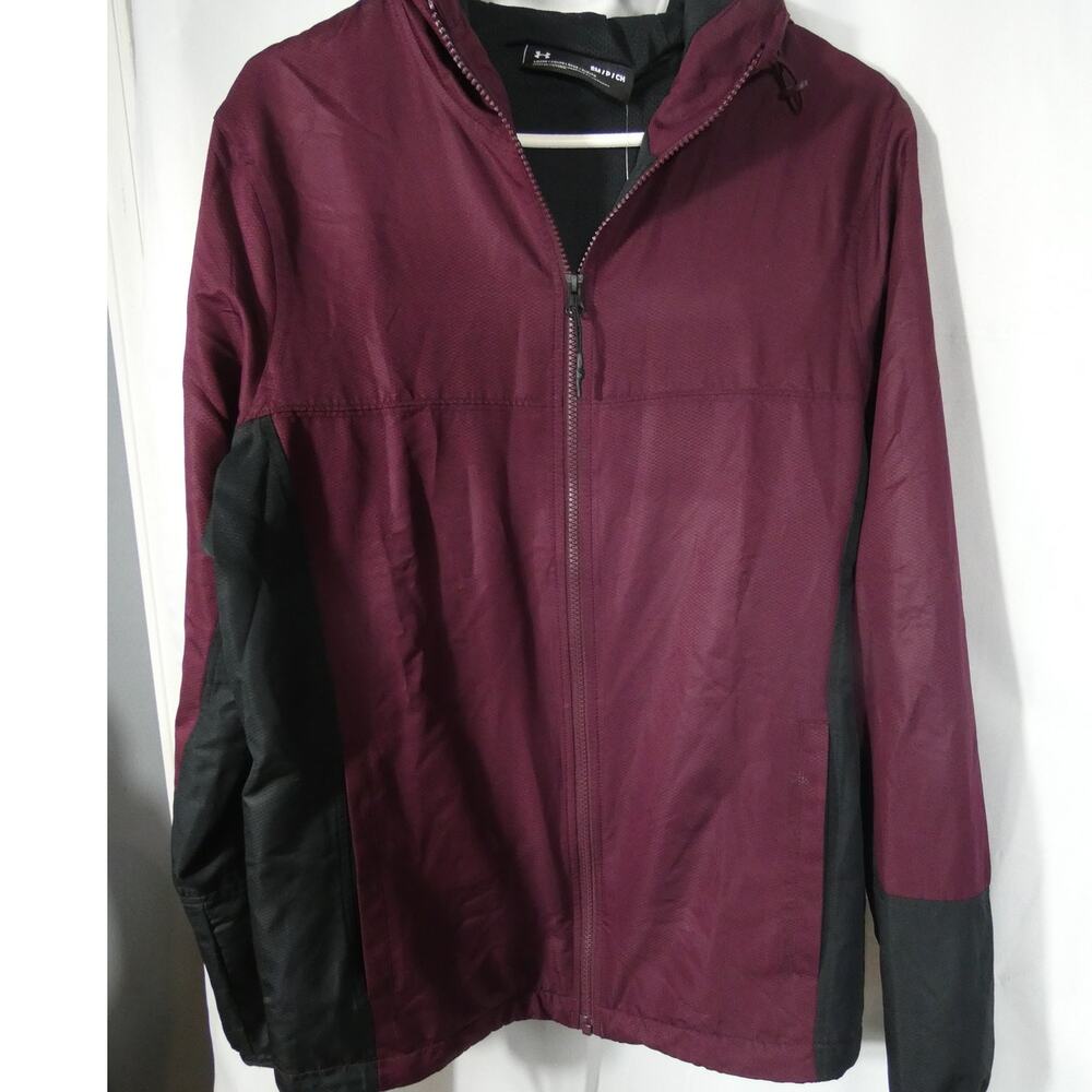 Under Armour Men's Small Loose Windbreaker Jacket Athleisure Hooded pockets NWT